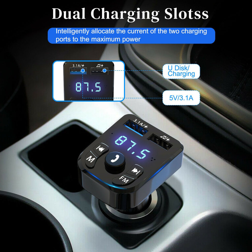 Bluetooth FM Transmitter & USB Car Charger – view 2