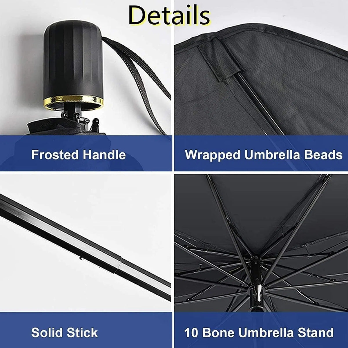 Foldable Windshield Sun Shade Umbrella – 51 in – image 5