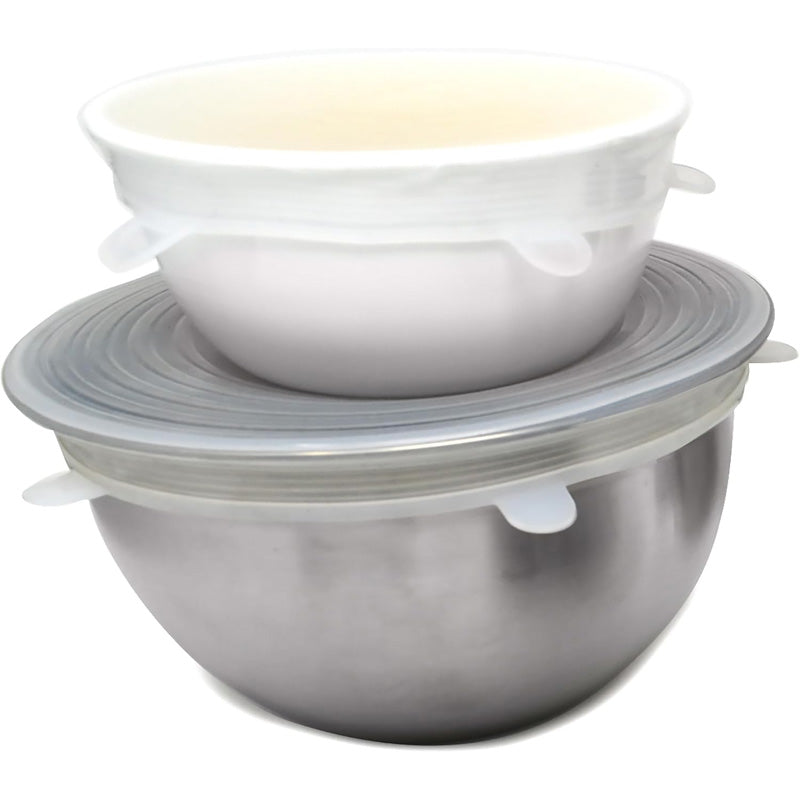 Reusable Silicone Stretch Lids for Bowls and Food - Set of 6