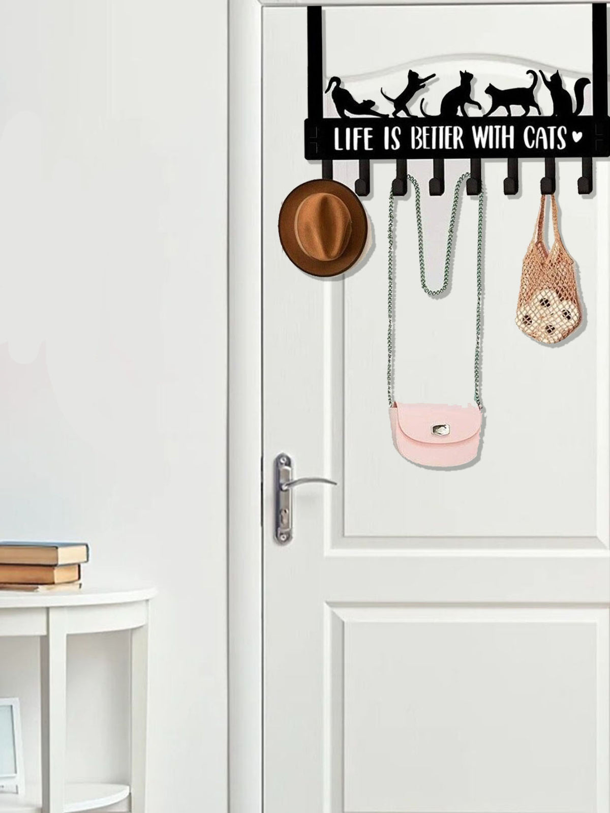 Over-the-Door Cat Hook Rack – 8 Hooks – image 7