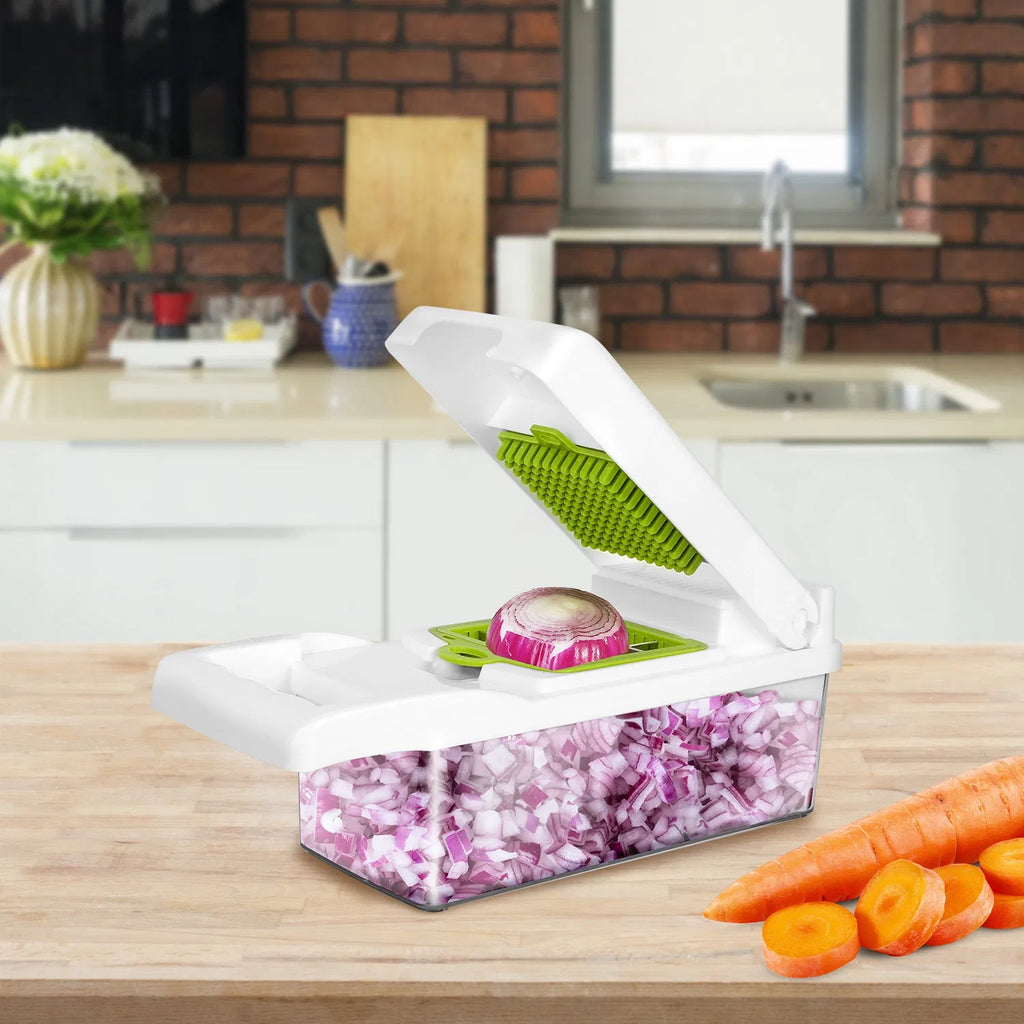 12-in-1 Vegetable Chopper & Slicer with Container – image 2