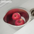 Slanted Stainless Steel Drain Bowl – Sink Colander – image 4