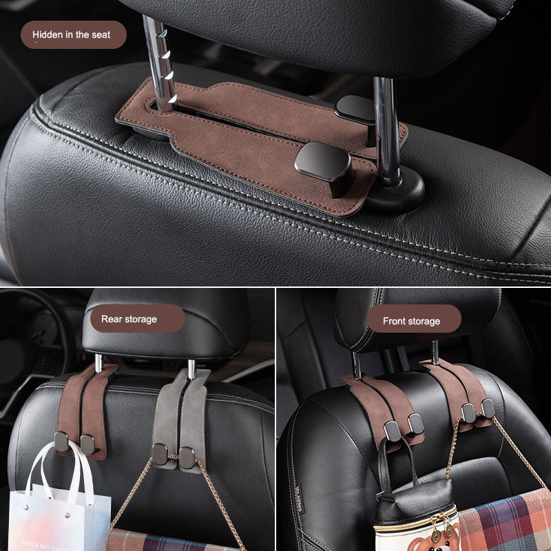 Car Headrest Hooks with Phone Holder – 4 Pack – image 7
