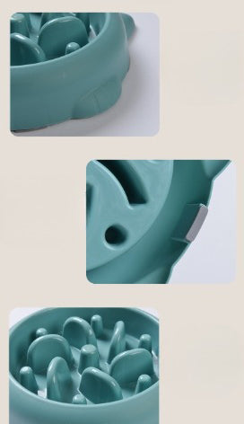 Silicone Slow Feeder Dog Bowl - size and color options