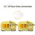 Cute Calf Alarm Clock for Kids – Backlit LCD, Dual Alarm