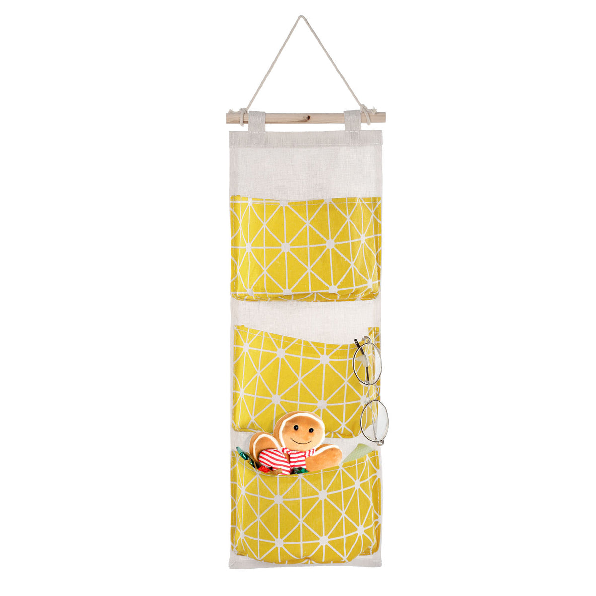 Wall-Mounted Hanging Storage Organizer – 3 Pockets