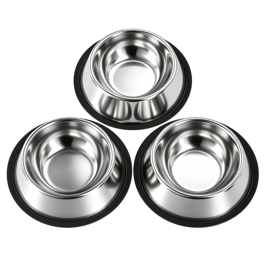 Stainless Steel Dog Bowl Set (3-Pack) - MapleSnug product photo