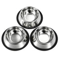 Stainless Steel Dog Bowl Set (3-Pack) - MapleSnug product photo
