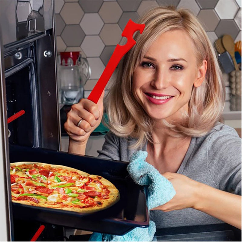 Silicone Oven Rack Push-Pull Tool – Long Handle – image 2