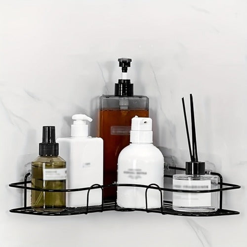 No-Drill Corner Shower Shelf – Bathroom Storage Rack – image 5
