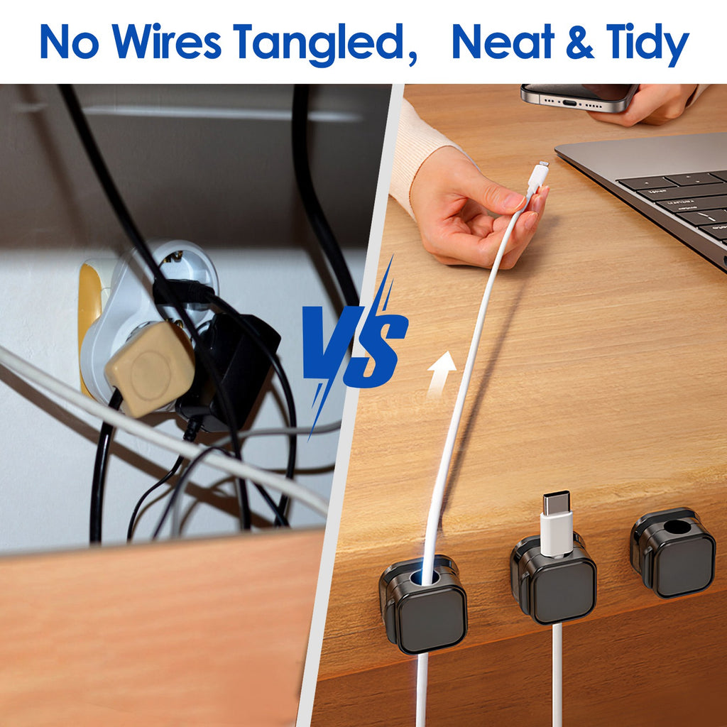 Magnetic Cable Clips – Cord Organizer, 6 Pack – image 7