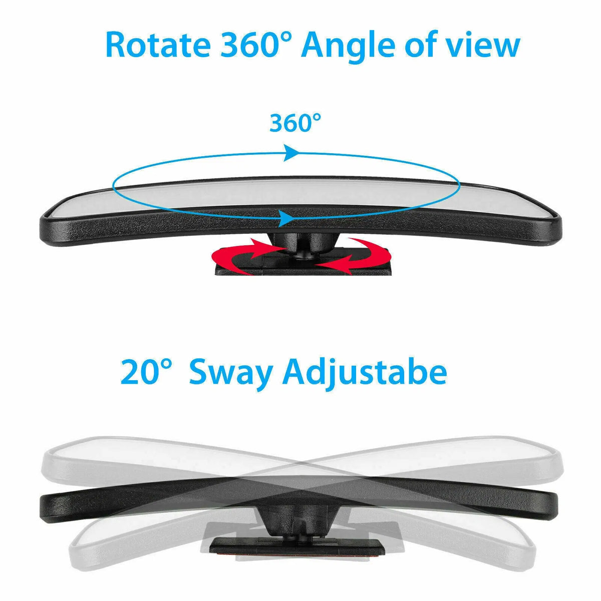 360° Stick-On Blind Spot Mirrors – 2 Pack – image 4