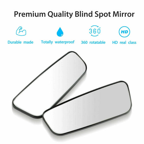 360° Stick-On Blind Spot Mirrors – 2 Pack