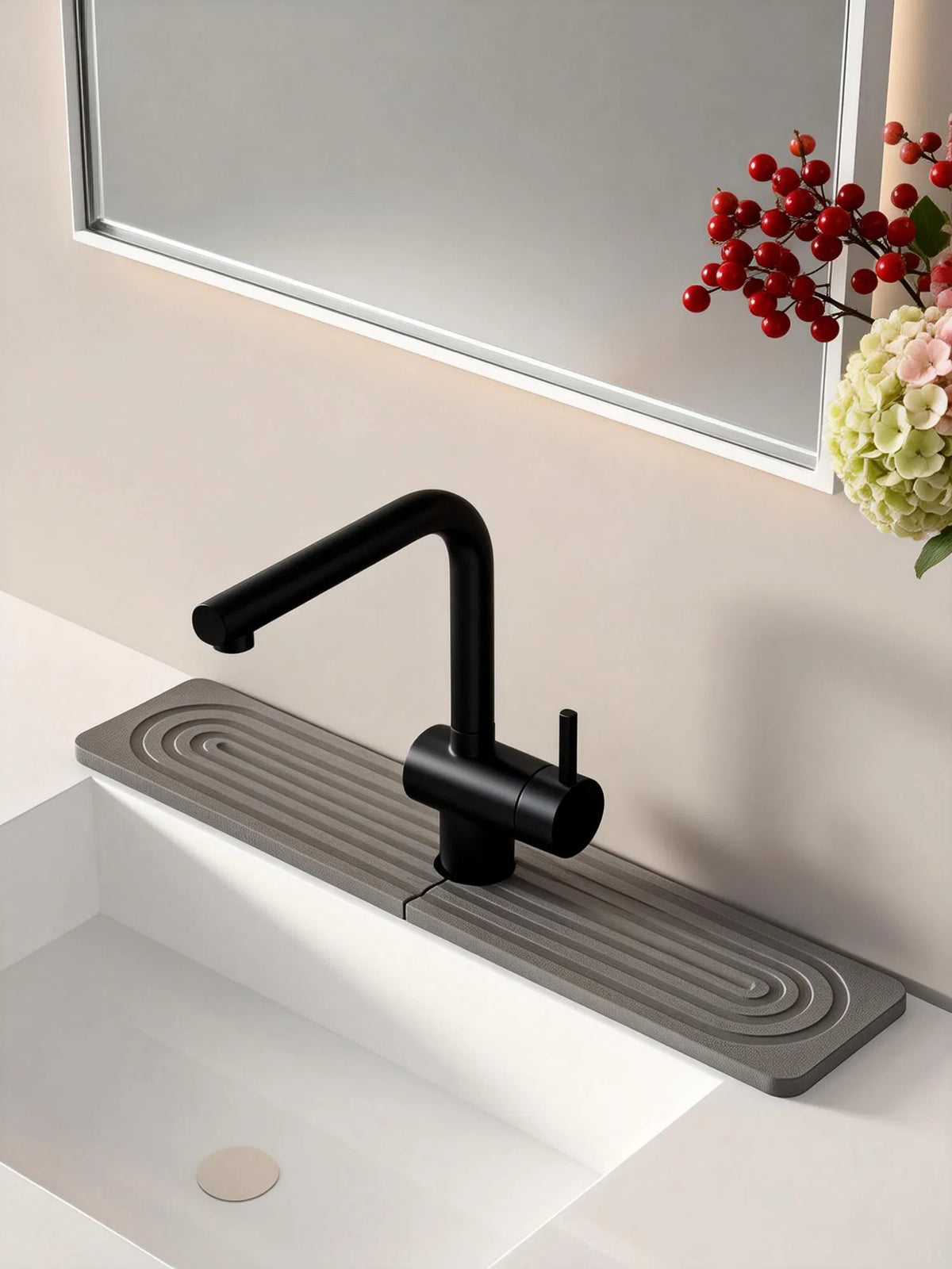 Diatomite Faucet Mat – Fast-Drying Sink Splash Guard – image 3