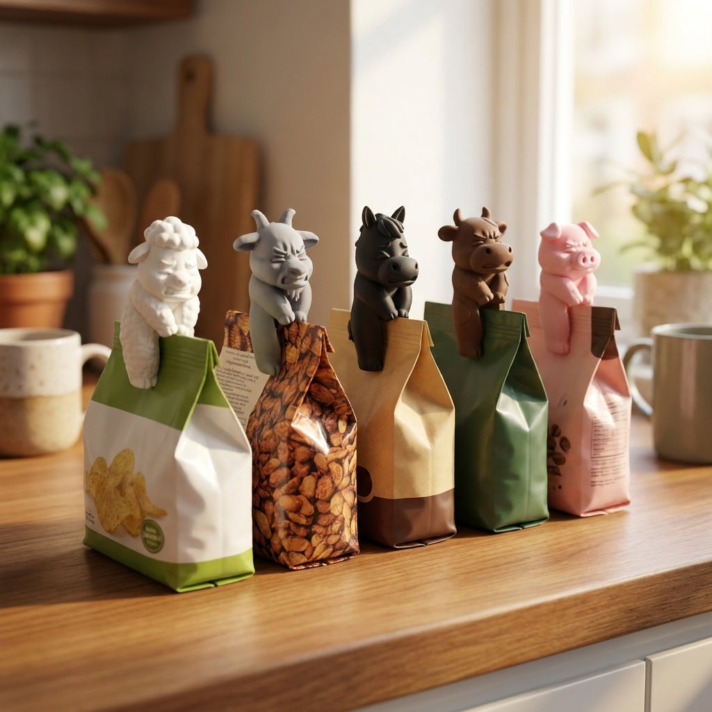 Cute Farm Animal Bag Clip – view 4