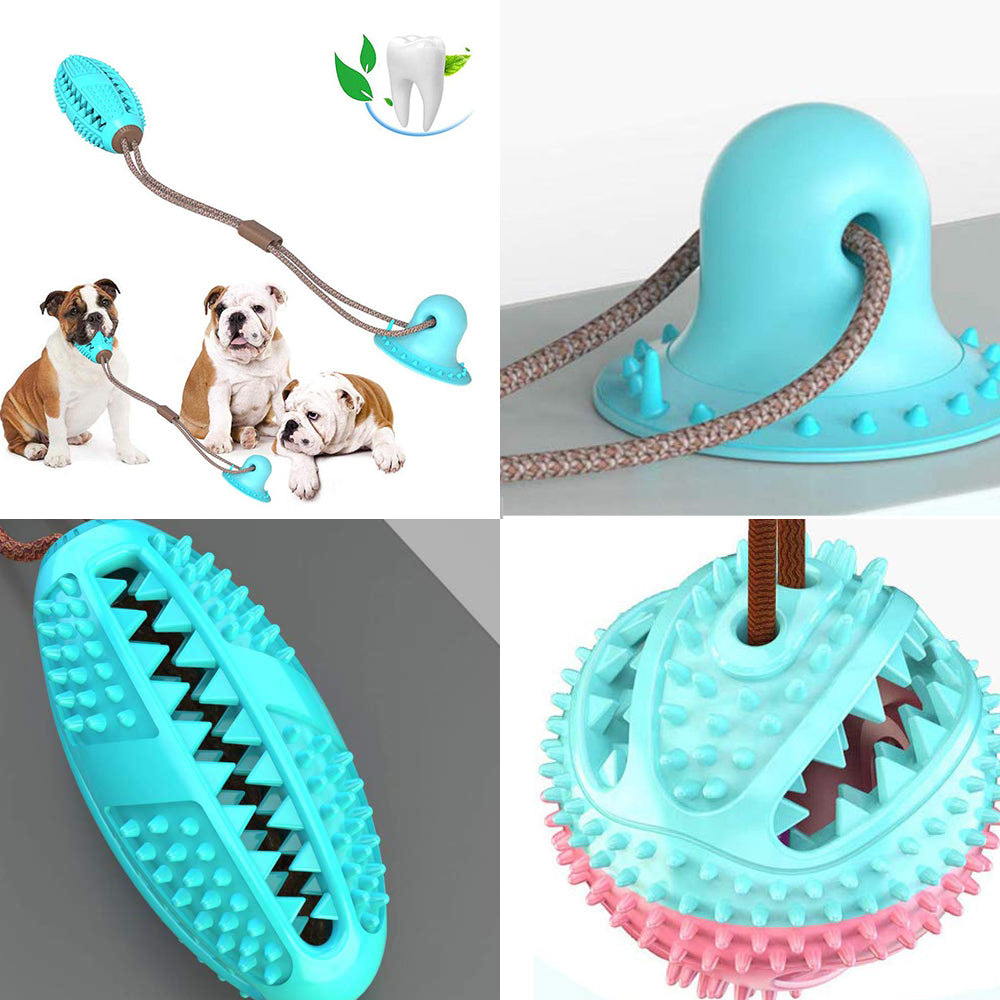 Suction Cup Interactive Dog Tug and Teeth Cleaning Toy - MapleSnug product photo 2