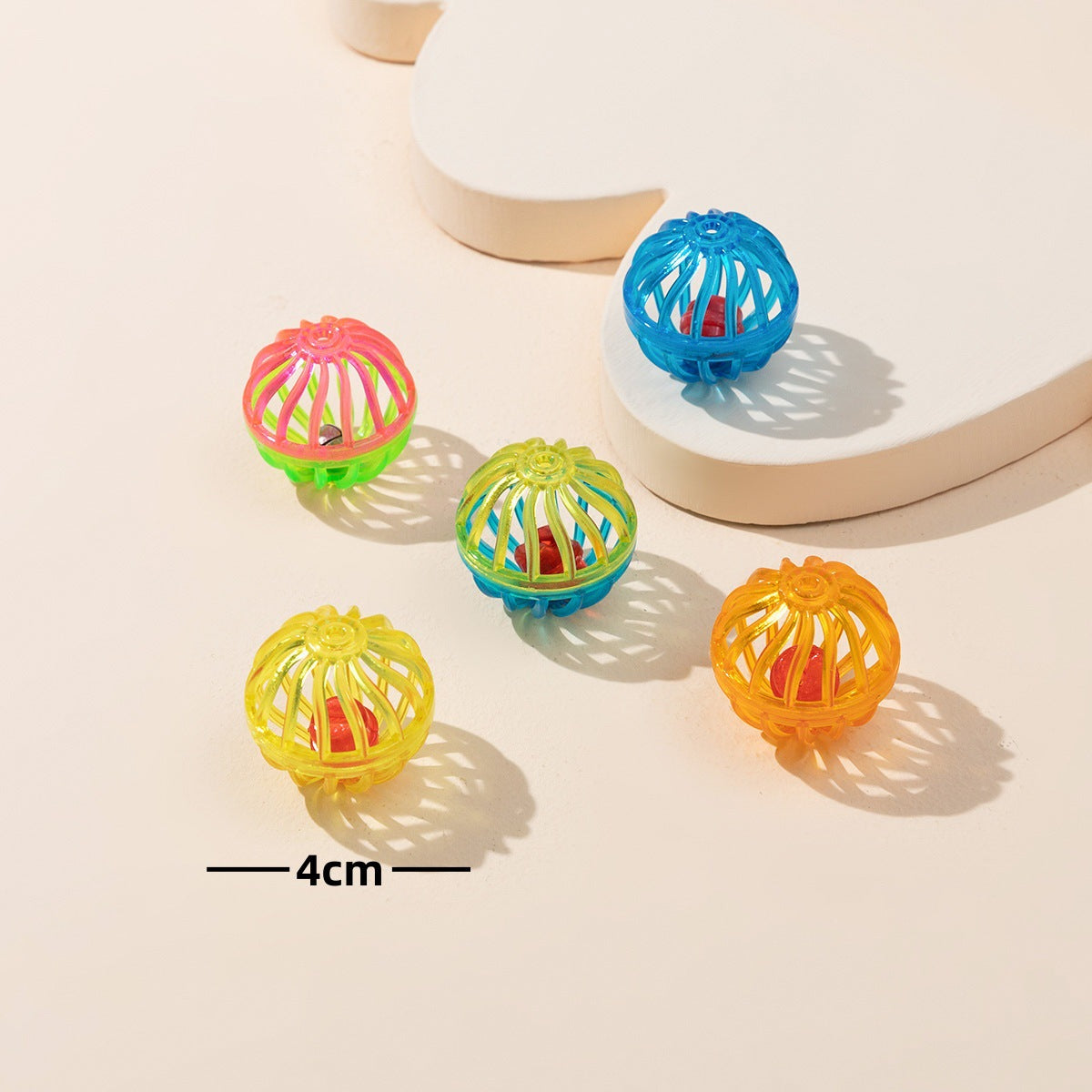 Jingle Bell Cat Teaser Ball - product dimensions