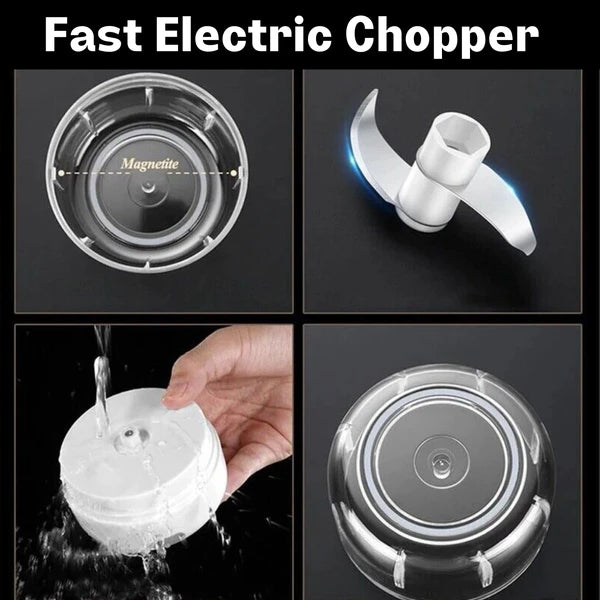 Cordless Electric Garlic Chopper – 300 ml Mini Food Mincer – image 8