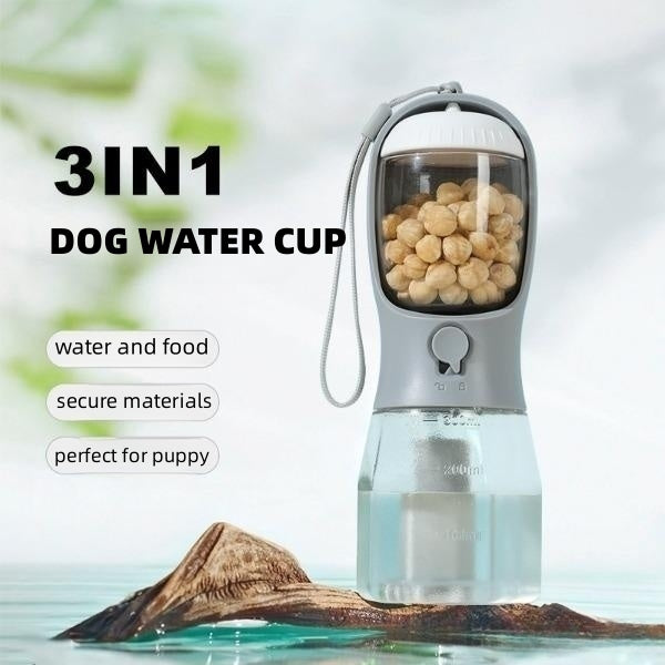 3-in-1 Portable Pet Water Bottle with Filter - photo 3