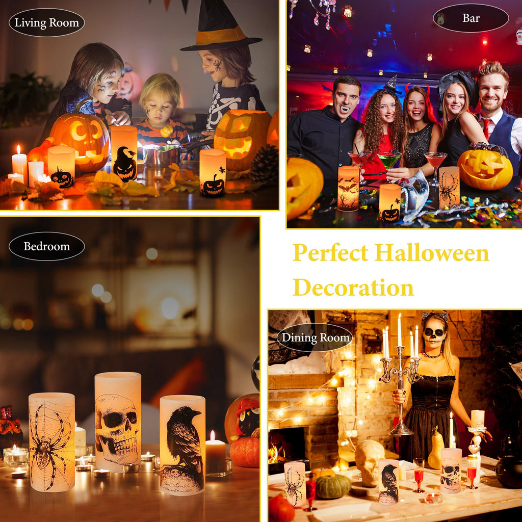 Flameless Halloween Candles with Timer – view 6