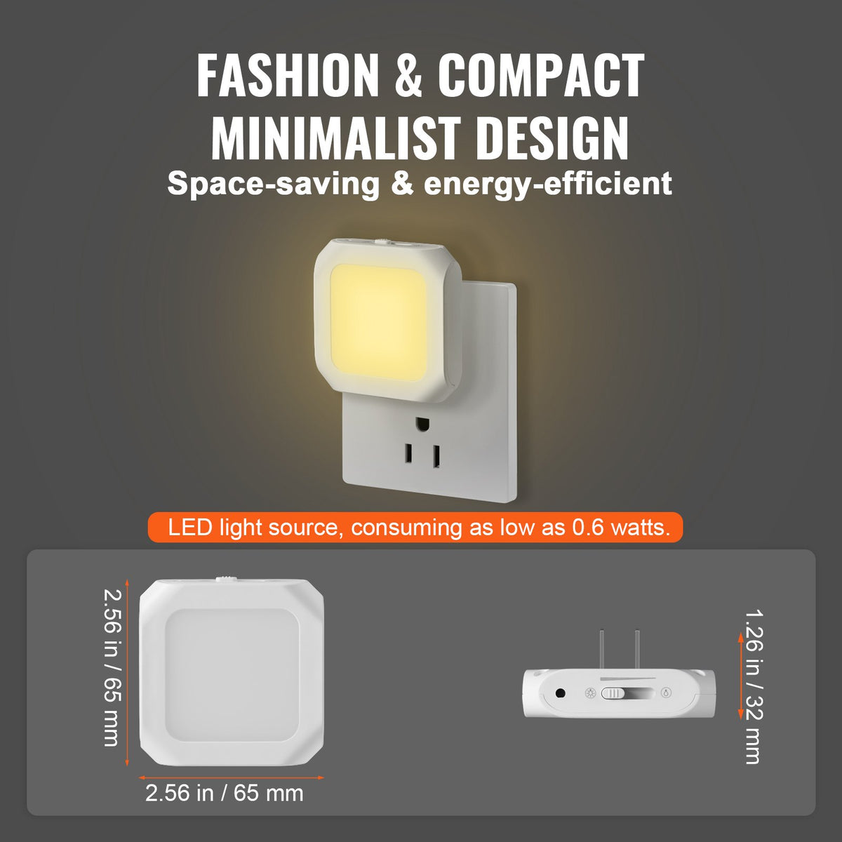 Plug-In LED Night Light with Dusk-to-Dawn Sensor – view 5