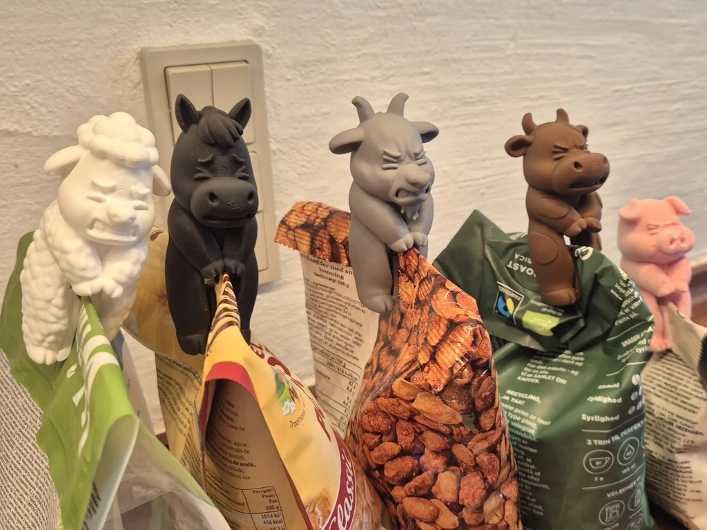Cute Farm Animal Bag Clip – view 5