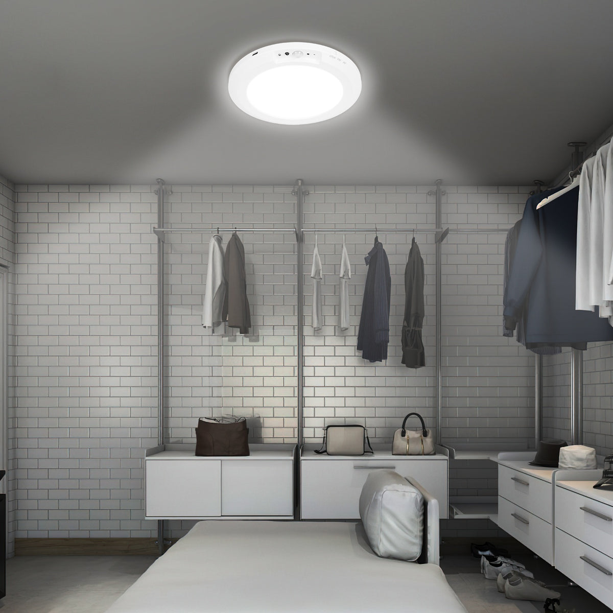 Rechargeable Motion Sensor Ceiling Light with Remote – image 7