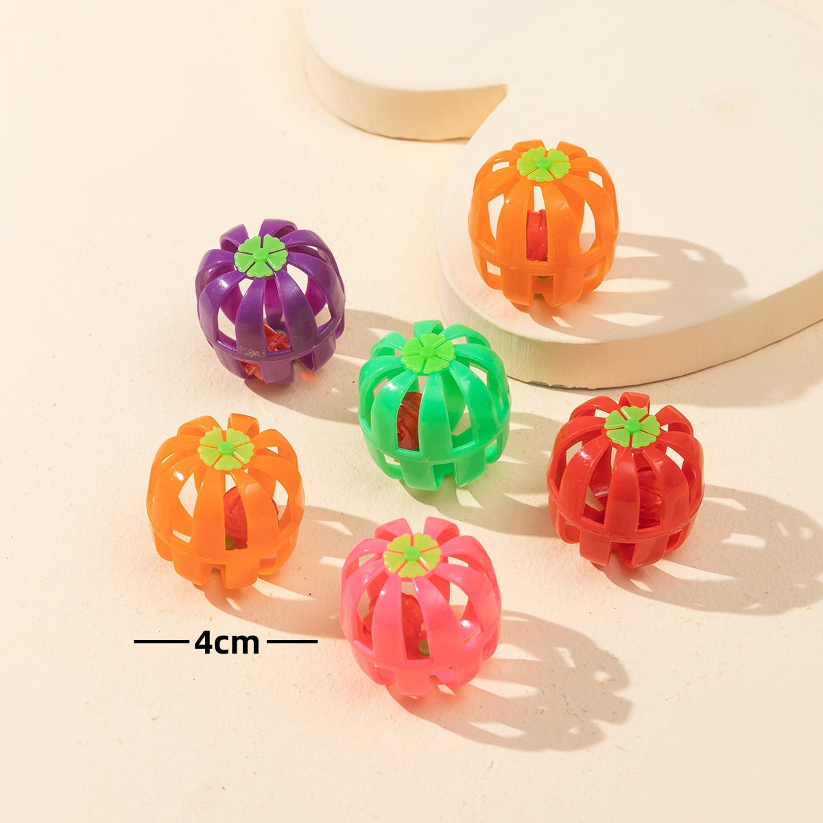 Jingle Bell Cat Teaser Ball - additional angle