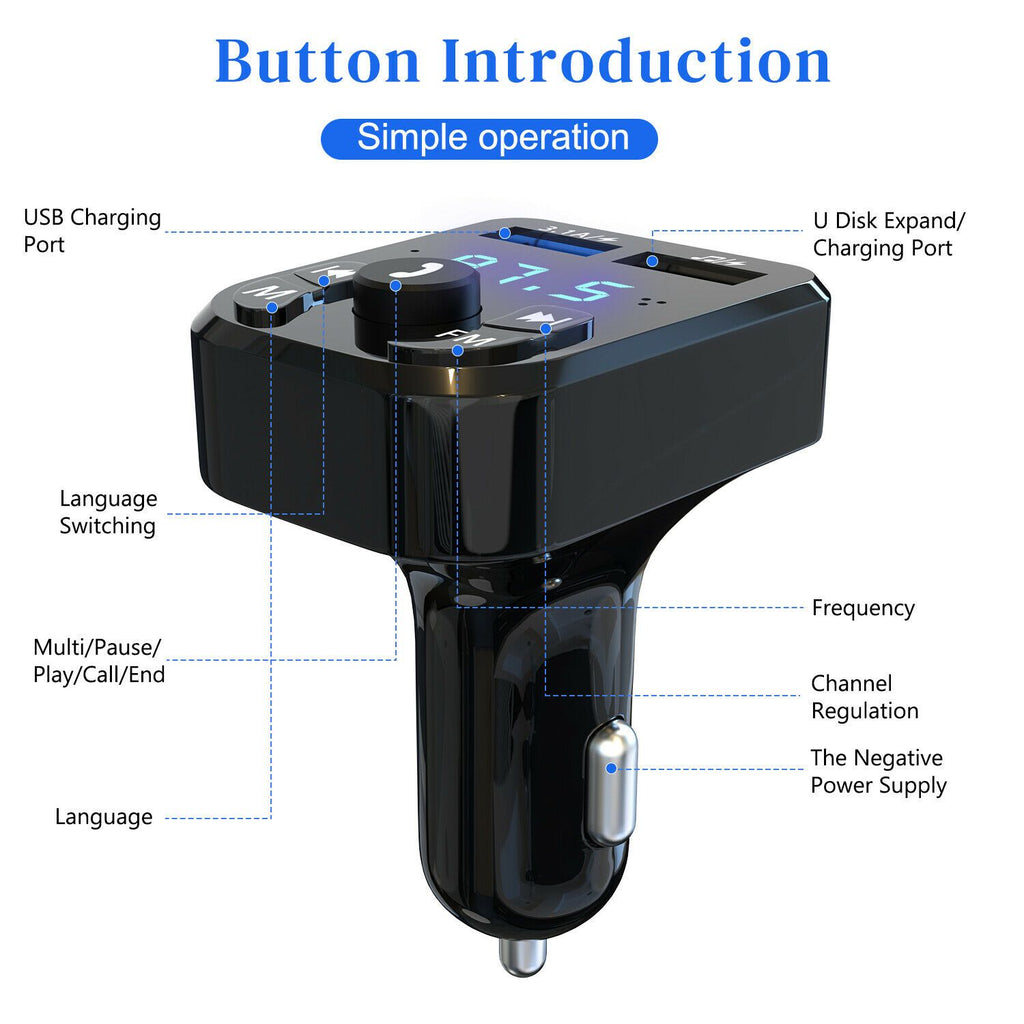 Bluetooth FM Transmitter & USB Car Charger – view 4
