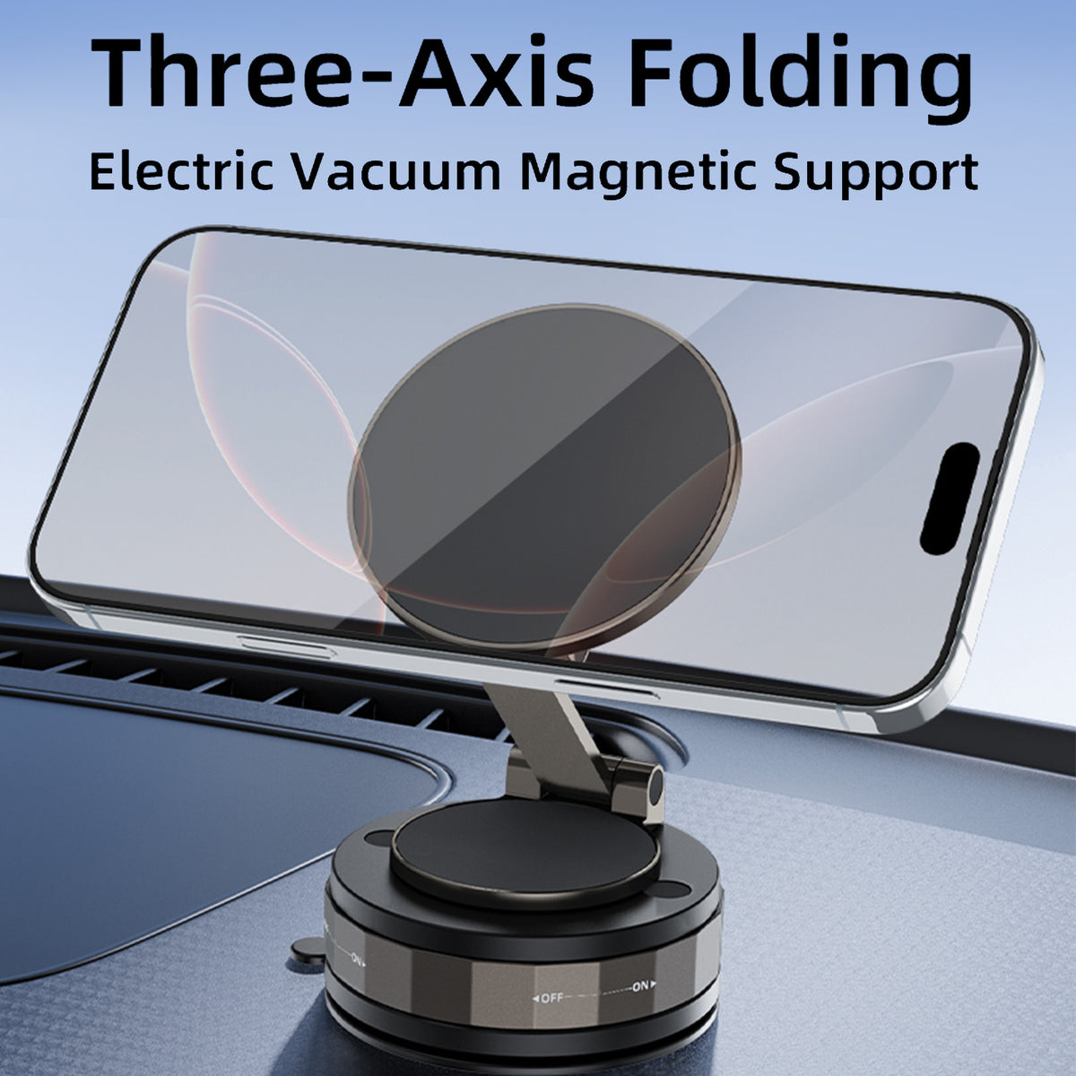 Vacuum Suction Magnetic Phone Holder – 360° – image 3