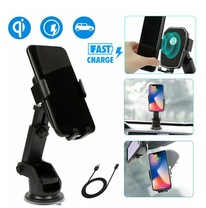 Qi Wireless Car Charger Mount – Fast-Charging Phone Holder