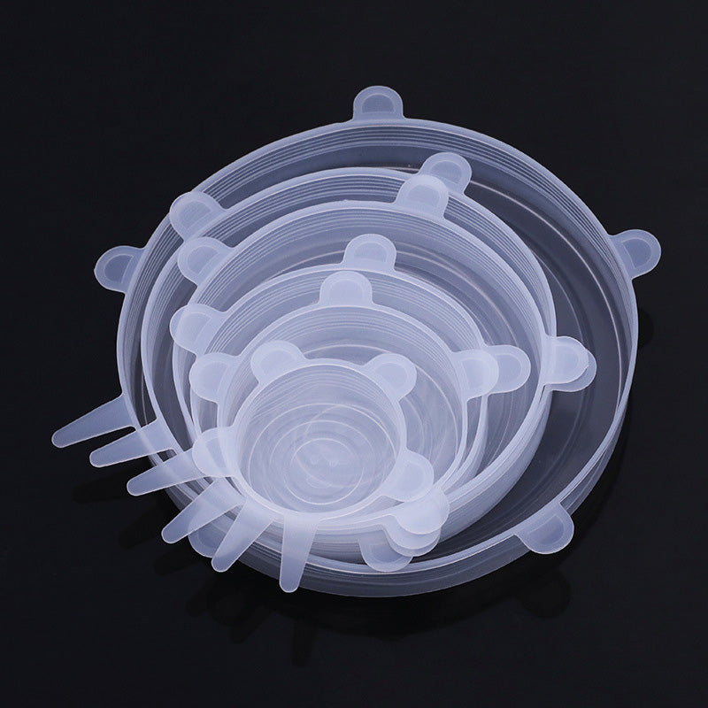 Reusable Silicone Stretch Lids for Bowls and Food - Set of 6 – image 3