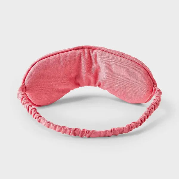 Quilted Heart Sleep Mask – Adjustable & Soft
