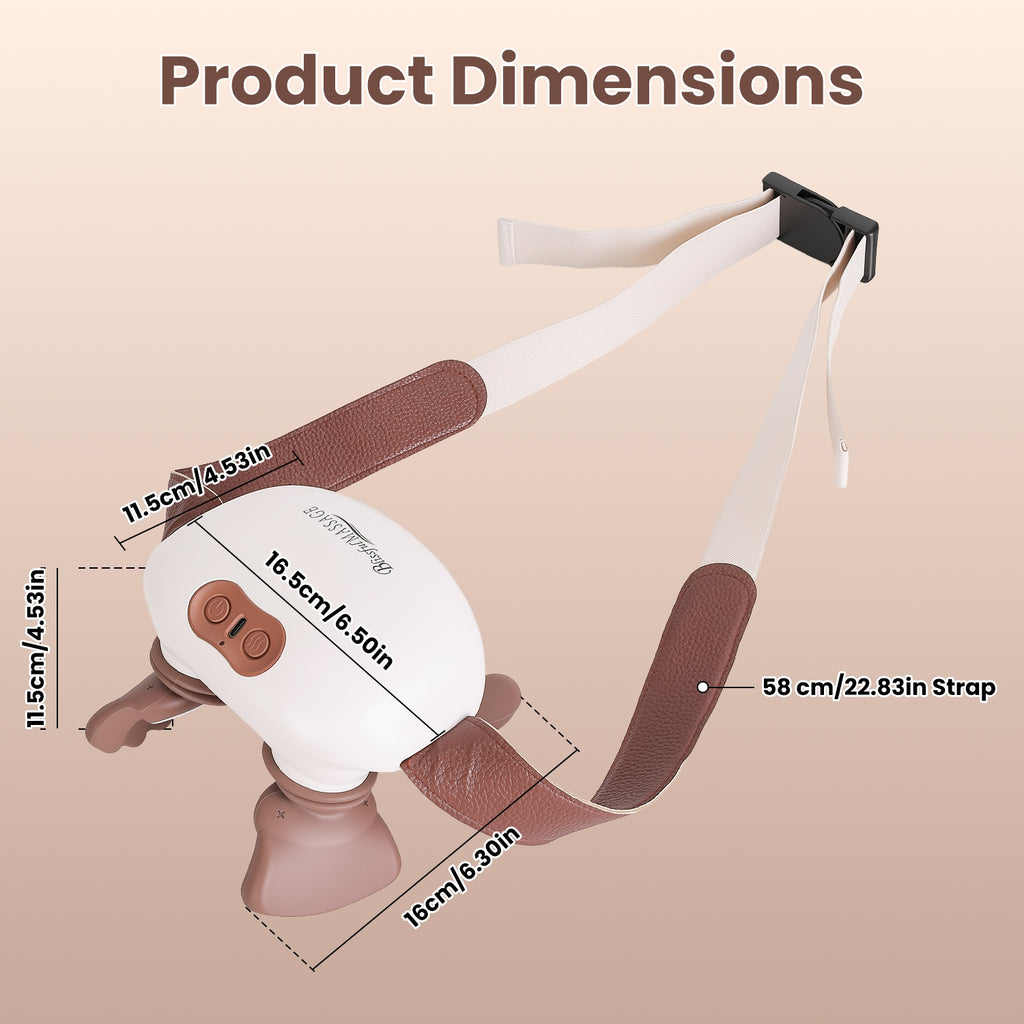 Cordless Heated Neck and Shoulder Massager with Straps – image 2