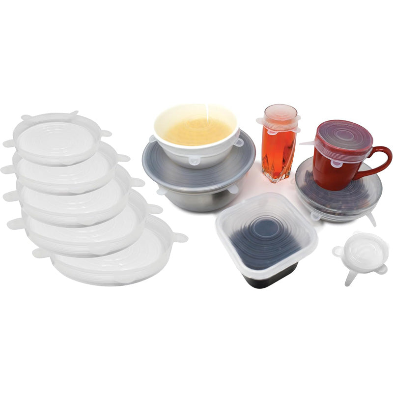 Reusable Silicone Stretch Lids for Bowls and Food - Set of 6 – image 8
