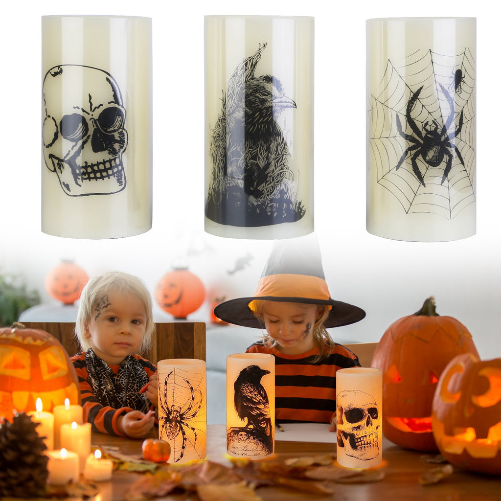 Flameless Halloween Candles with Timer – view 5