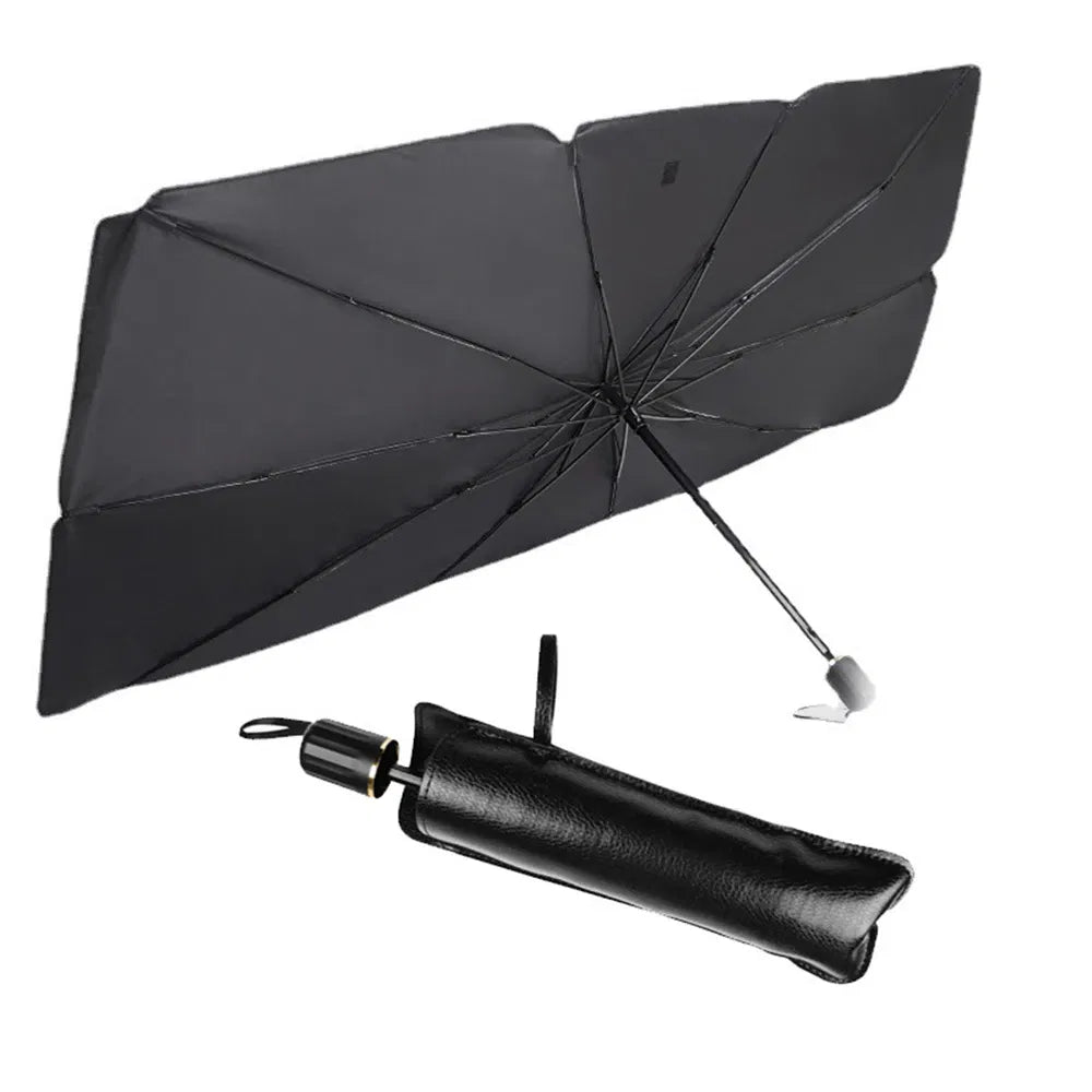 Foldable Windshield Sun Shade Umbrella – 57 in – image 9