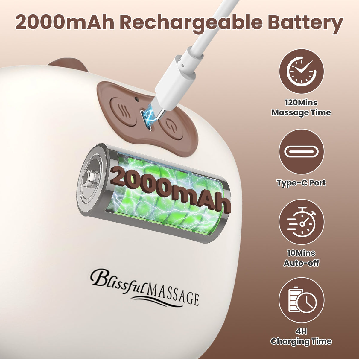 Cordless Heated Neck and Shoulder Massager with Straps – image 10