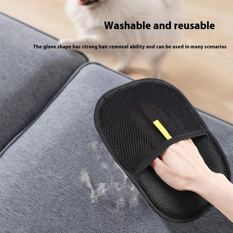 Dual-Sided Pet Hair Removal Grooming Glove - photo 5