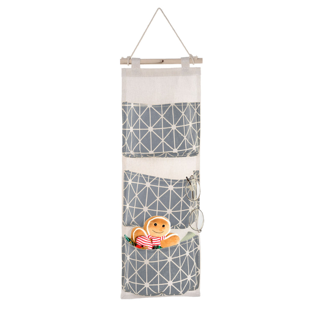 Wall-Mounted Hanging Storage Organizer – 3 Pockets – image 8