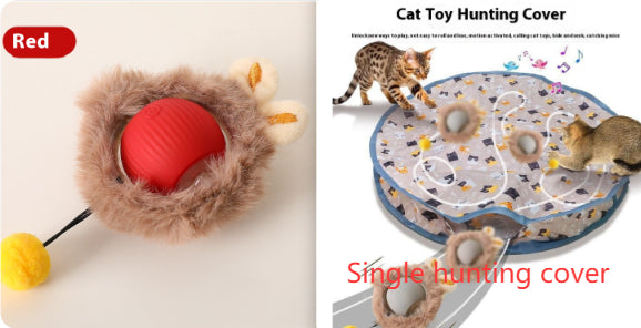 Plush Rolling Cat Ball Toy - additional view 2