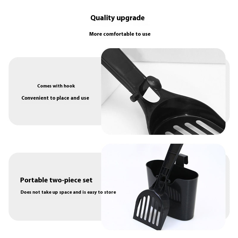 Long-Handle Mesh Cat Litter Scoop - size and handle length