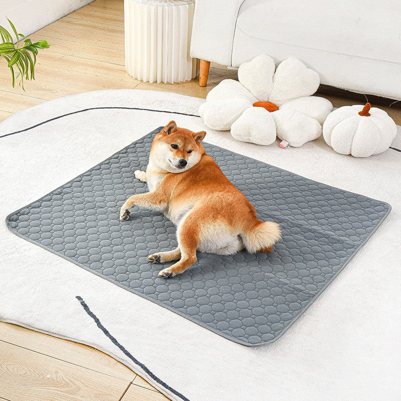 Washable Waterproof Pet Bed Pad - in use