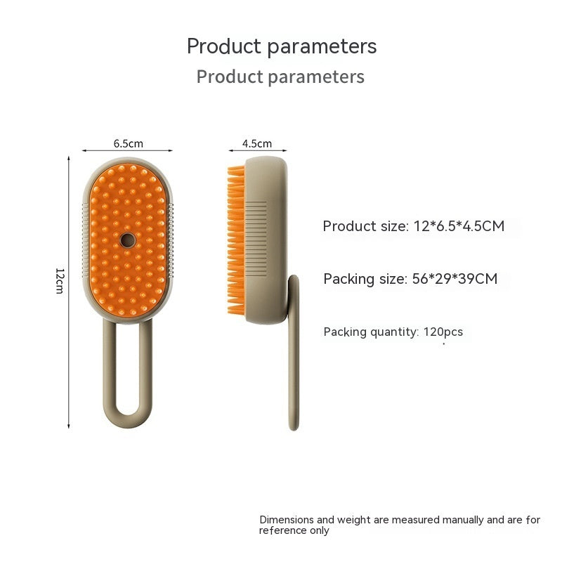 3-in-1 Electric Steam Pet Grooming Brush - photo 5