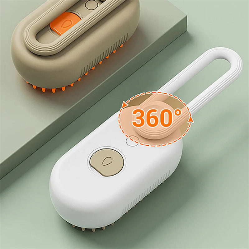 3-in-1 Electric Steam Pet Grooming Brush - photo 9