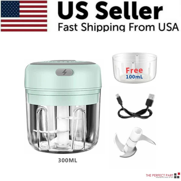 Cordless Electric Garlic Chopper – 300 ml Mini Food Mincer – image 6