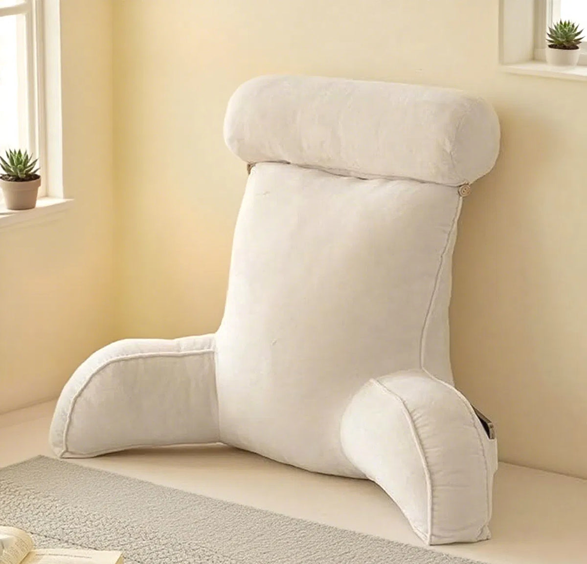 Bed Rest Reading Pillow with Arms – view 6