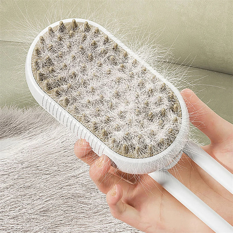 3-in-1 Electric Steam Pet Grooming Brush - photo 11