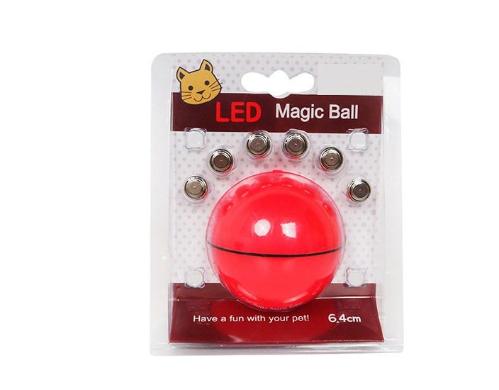 LED Light-Up Automatic Rolling Cat Toy Ball - photo 12