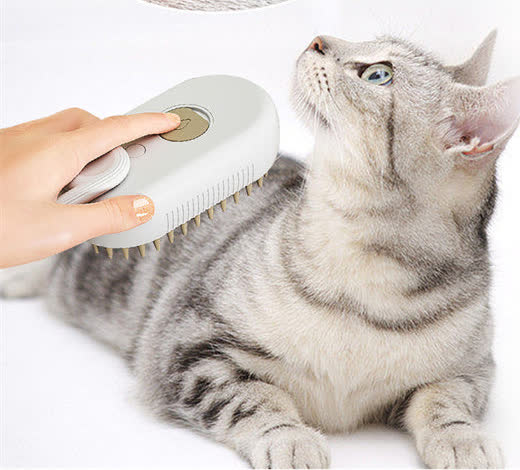 3-in-1 Electric Steam Pet Grooming Brush - photo 1